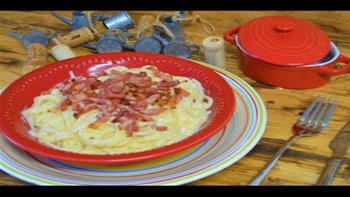 NO TE VAS A CREER QUE SE HAGAN TAN RAPIDOS ESTOS ESPAGUETIS CON BEICON Y SALSA DE QUESO