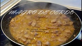MAGRO DE CERDO CON UNA SALSA RIQUISIMA