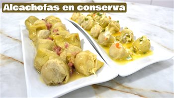 2 recetas de alcachofas en dos minutos, dime si las comprendes porfa
