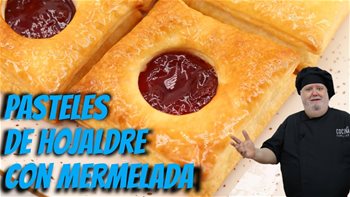 Esta receta es solo para los muy viciosos - Pasteles de hojaldre con mermelada