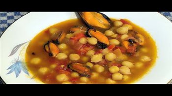 Garbanzos con mejillones