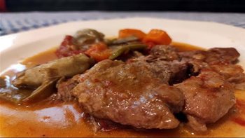 ESTOFADO DE CORDERO CON VERDURAS