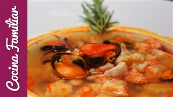 Sopa de pescado y marisco Javier Romero Cap. 25 Temporada 1