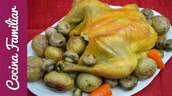 Pollo asado en su jugo para dieta Recetas caseras paso a paso con Javier Romero