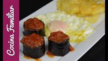 Morcilla asada con tomate y huevo frito Javier Romero