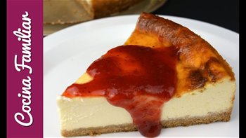 Tarta de queso muy cremosa. Recetas caseras de Javier Romero paso a paso