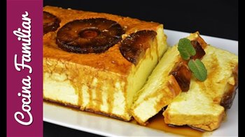 Pastel de piña sin horno. Volteado de piña sin horno. Recetas faciles Recetas de Javier Romero