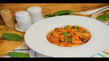 PASTA CON POLLO EN SALSA ITALIANA / PASTA WITH CHICKEN IN ITALIAN SAUCE / CROCKPOT