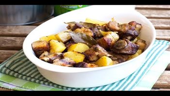 Costillas al horno con cerveza y romero