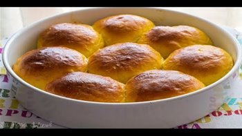 Bollitos de calabaza y leche condensada rellenos de crema de cacao y avellanas los más TIERNOS