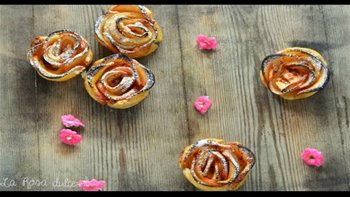 Rosas de manzana sin lactosa