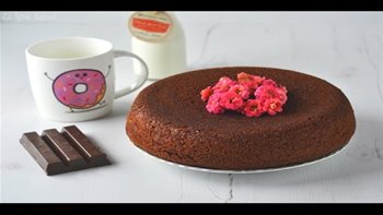 Bizcocho esponjoso de chocolate sin huevo {Olla GM}