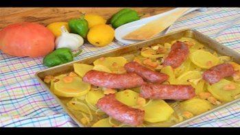 BUTIFARRA CON PATATAS AL HORNO