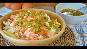 ENSALADA DE PATATAS Y SALMON