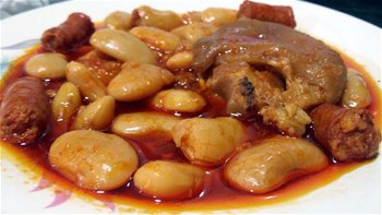 Cómo hacer judiones con manitas de cerdo y chistorra, al estilo de Mariaje