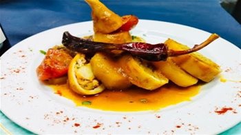 CALMARES RELLENOS?? DE GAMBAS Y RAPE ??Espectáculo de Receta