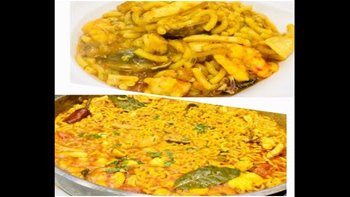 Fideuá ??de rape y marisco ??