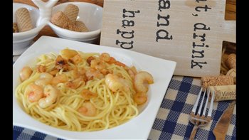 ESPAGUETIS CON GAMBAS AL AJILLO