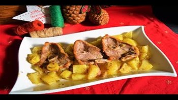CHULETAS DE PIERNA DE CORDERO ASADO