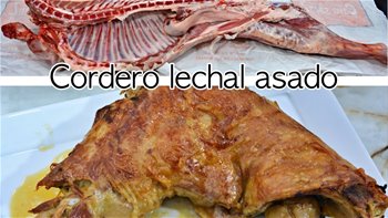Cordero lechal asado para Navidad - lechazo asado - recetas de javier romero - cocina familiar