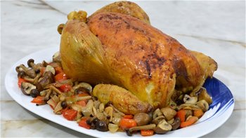Pularda o Pavo relleno para Navidad - receta de navidad pularda rellena - delicatessen de pularda