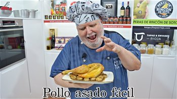 Pollo asado fácil con champiñones #Short #Cortos