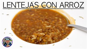 Lentejas con arroz y verduras para veganos y vegetarianos - recetas veganas - legumbres