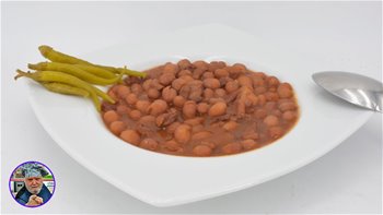 Frijoles al estilo peruano - alubias pintas - alubias con verduras -recetas de Javier Romero