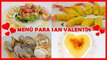 Menú completo para San Valentín