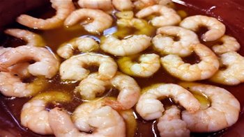 Gambas al ajillo, al estilo de Mariaje