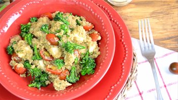 QUINOA CON POLLO Y VERDURAS