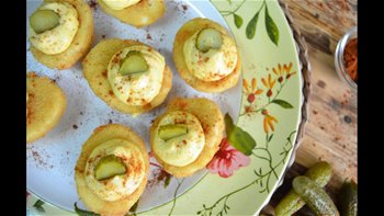 HUEVOS EMPANADOS RELLENOS DIFERENTE Y ORIGINAL