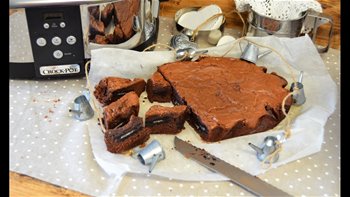 BROWNIE DE OREO / OREO BROWNIE / CROCK POT