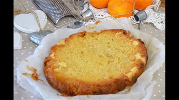 BIZCOCHO DE MANZANA Y AROMA DE NARANJA CON STREUSEL / APPLE SPONGE CAKE AND ORANGE STREUSEL SCENT
