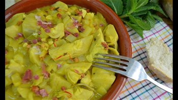 ALCACHOFAS AL MONTILLA / MONTILLA ARTICHOKES / CROCKPOT