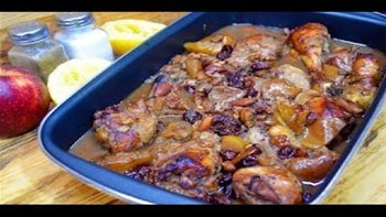 POLLO CON MANZAN Y FRUTOS SECOS / CHICKEN WITH APPLES AND NUTS / CROCKPOT