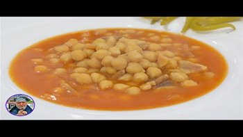 Guiso de garbanzos con panceta, te imaginas lo ricos que están
