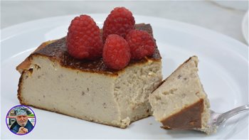 Tarta de queso y frambuesa, la sorpresa está en su interior...