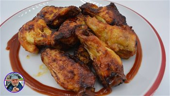 Alitas BBQ en la freidora sin aceite - las mejores alitas de pollo sin grasa - Alitas en airfryer