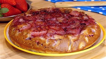Tarta de Fresas en Sartén Postres Fáciles ?