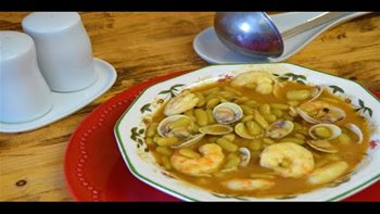 VERDINAS CON ALMEJAS Y LANGOSTINOS / VERDINAS WITH CLAMS AND PRAWNS / CROCKPOT