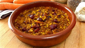 Lentejas con arroz ?? Recetas de Lentejas