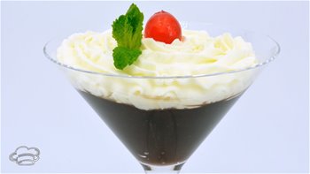 Como hacer una COPA DE NATA Y CHOCOLATE trufado