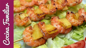 Brocheta de langostinos tropical Javier Romero Cap. 62 - Temporada 1