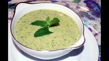 Cómo hacer crema fría de albahaca, al estilo de Mariaje