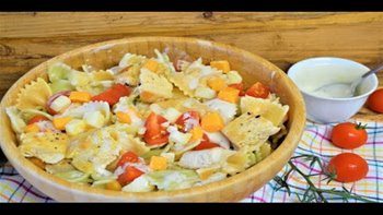 ENSALADA CESAR DE PASTA RECETA FACIL Y DELICIOSA