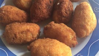 Descubre cómo hice estas croquetas caseras de pollo.