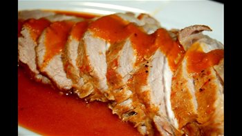 Cómo hacer cinta de lomo, con salsa de verduras, al estilo de Mariaje
