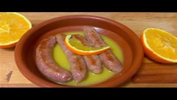 SALCHICHAS A LA NARANJA