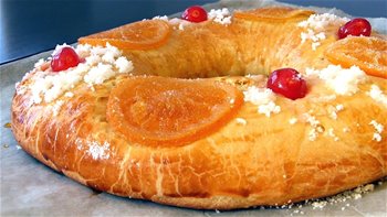 Roscón de Reyes Fácil y Rápido (sin Prefermento) ? Listo en 60 Minutos ?
